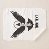 Doef met Sleutel Sherpa Deken (Voorkant (horizontaal))