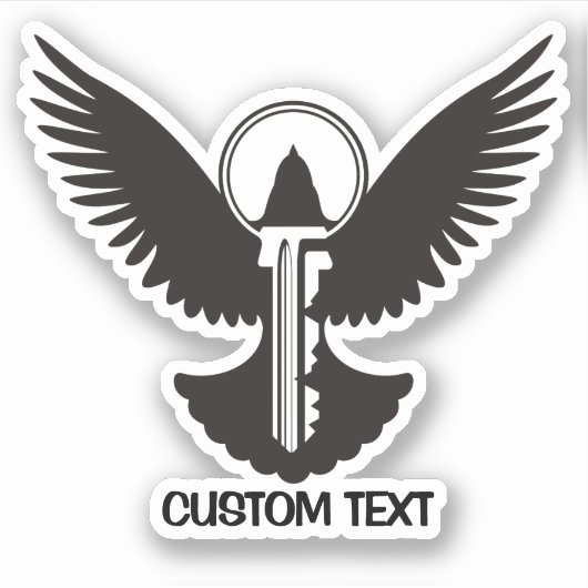 Doef met Sleutel Sticker (Voorkant)