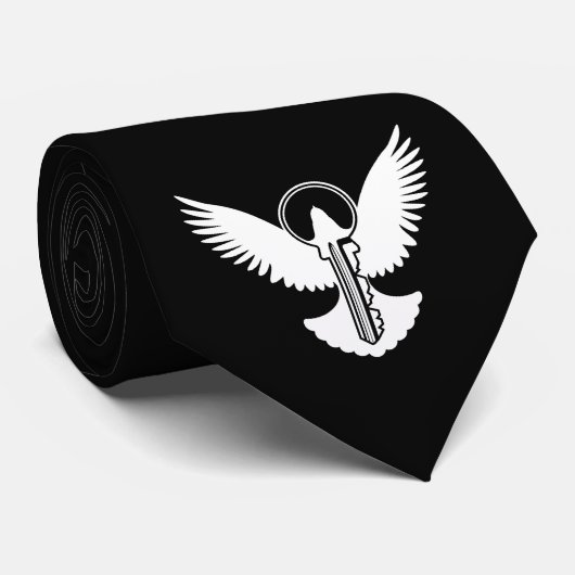 Doef met Sleutel Stropdas (Opgerold)