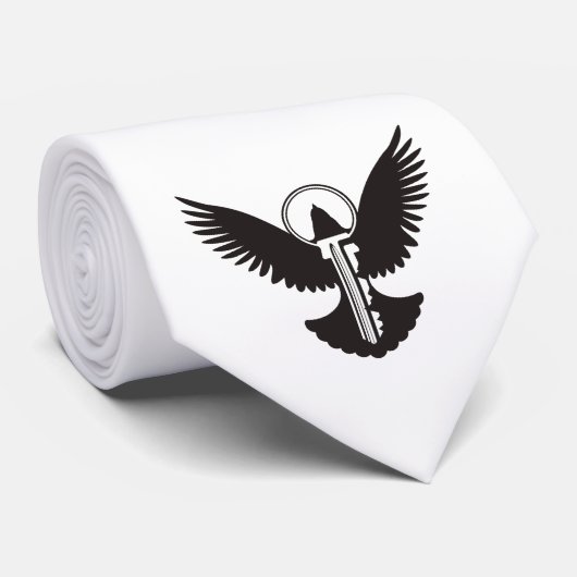 Doef met Sleutel Stropdas (Opgerold)