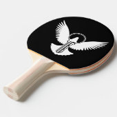 Doef met Sleutel Tafeltennisbatje (Voorkant Gekanteld)