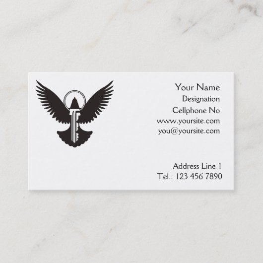 Doef met Sleutel Visitekaartje (Voorkant)