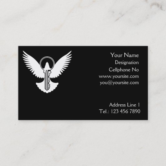 Doef met Sleutel Visitekaartje (Voorkant)