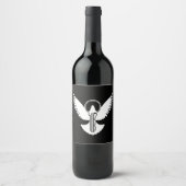 Doef met Sleutel Wijn Etiket (Voorkant)