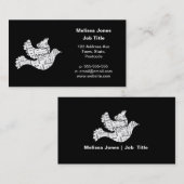 Doef woordtypografie liefde in verschillende talen visitekaartje (Voorkant / Achterkant)