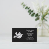 Doef woordtypografie liefde in verschillende talen visitekaartje (Staand voorkant)