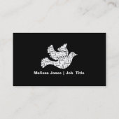 Doef woordtypografie liefde in verschillende talen visitekaartje (Achterkant)