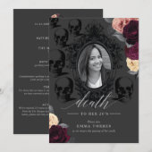 Doei, mijn 20-er jaren-feest kaart (Voorkant / Achterkant)