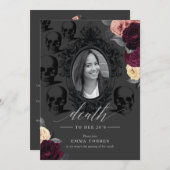 Doei, mijn 20-er jaren-feestje kaart (Voorkant / Achterkant)