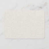 Doek · Elegante moderne bruiloft Informatiekaartje (Achterkant)