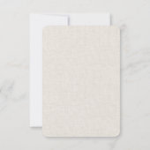 Doek · Elegante moderne bruiloft RSVP Kaartje (Achterkant)