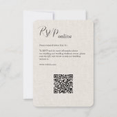Doek · Elegante moderne bruiloft RSVP Kaartje (Voorkant)