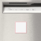 Doek Fijne Roze Streep Rand Sjabloon Magneet (Insitu (Vaatwasser))