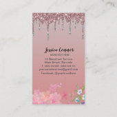 Doek Hanger Dress Mode Shop Glitter Drip Visitekaartje (Achterkant)