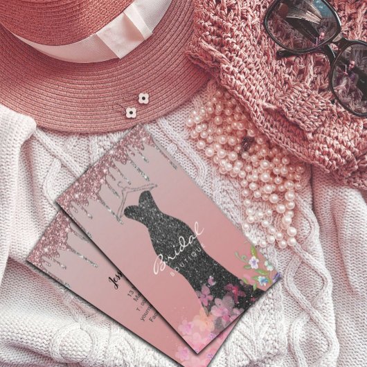 Doek Hanger Dress Mode Shop Glitter Drip Visitekaartje