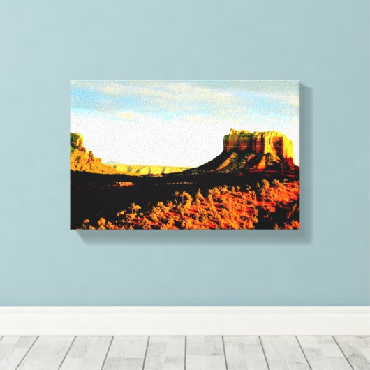 doek met vuursteentje canvas afdruk (Insitu (Houten vloer))