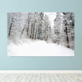 doek met winterland canvas afdruk (Insitu (Houten vloer))