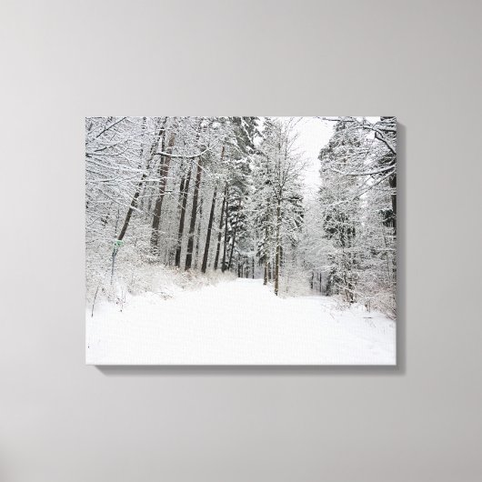 doek met winterland canvas afdruk (Voorkant)