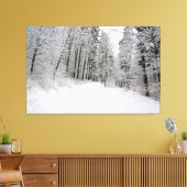doek met winterland canvas afdruk (Insitu (Woonkamer))