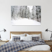 doek met winterland canvas afdruk (Insitu (Slaapkamer))