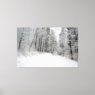 doek met winterland canvas afdruk