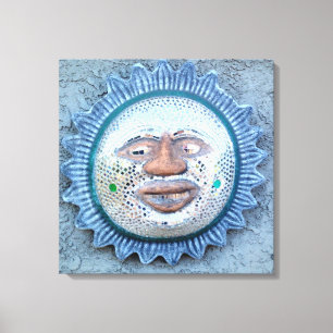 doek, voorzien van een spiegel van zonnezijde canvas afdruk