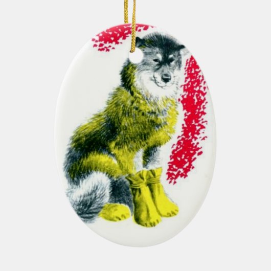 " doekjes" keramisch ornament (Achterkant)