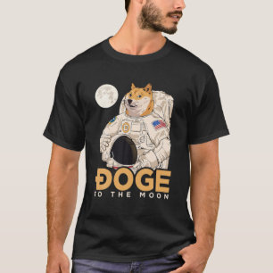 Doekoetsen Astronaut aan de motorenblokkeringskete T-shirt