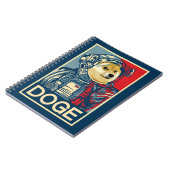 Doekoetsen in Astronaut Doge to the Moon Crypto Fu Notitieboek (Linkerzijde)