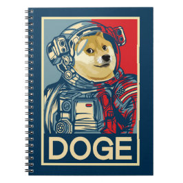 Doekoetsen in Astronaut Doge to the Moon Crypto Fu Notitieboek