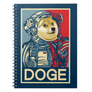 Doekoetsen in Astronaut Doge to the Moon Crypto Fu Notitieboek