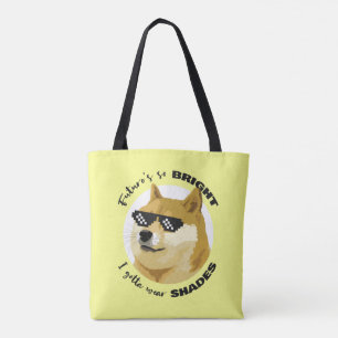 Doekoetsen Toekomstige Zonneglazenmarkt Crypto Tote Bag