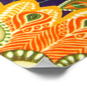  doekpatroon: close-up textuur. poster (Hoek)