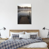 Doekprint met dageraad op de steiger canvas afdruk (Insitu (Slaapkamer))