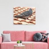 Doekprint met dakduif canvas afdruk (Insitu (Woonkamer))