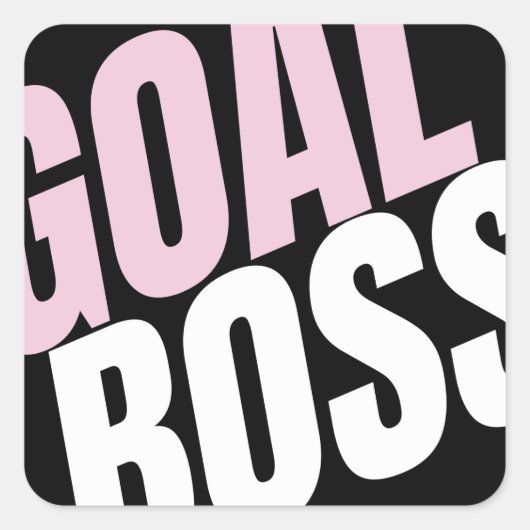DOEL BAAS VIERKANTE STICKER (Voorkant)