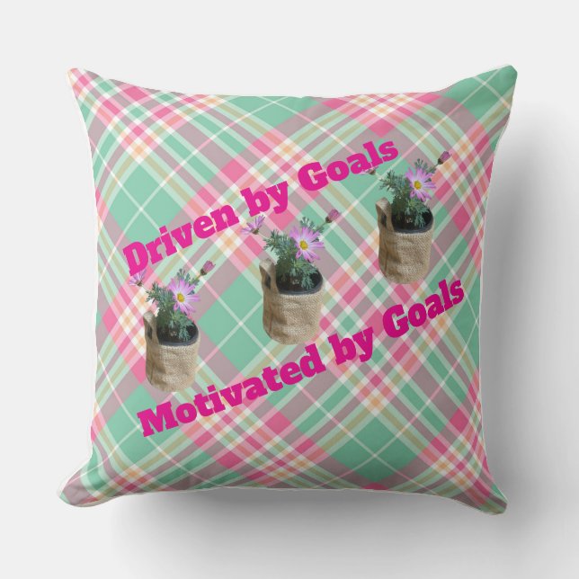 Doel Beter Gedreven door Doelen Kussen Gooi (Voorkant)