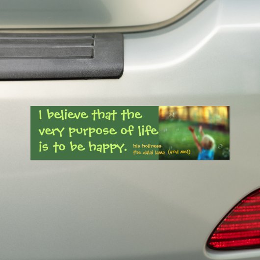 doel bumpersticker (Op auto)
