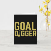 Doel Digger Funny Sales Team Motivatie Kaart (Gele Bloem)