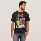 Doel Dit is mijn purim Costume Bow Stropdas Joodse T-shirt (Voorkant volledig)
