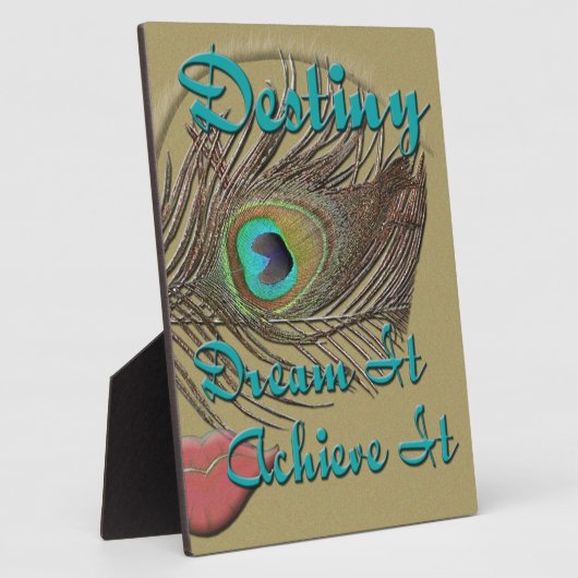 Doel - Dream it, Achieve it - Plaque Fotoplaat (Zijkant)