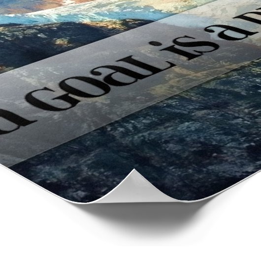 Doel - een droom met een deadline poster (Hoek)