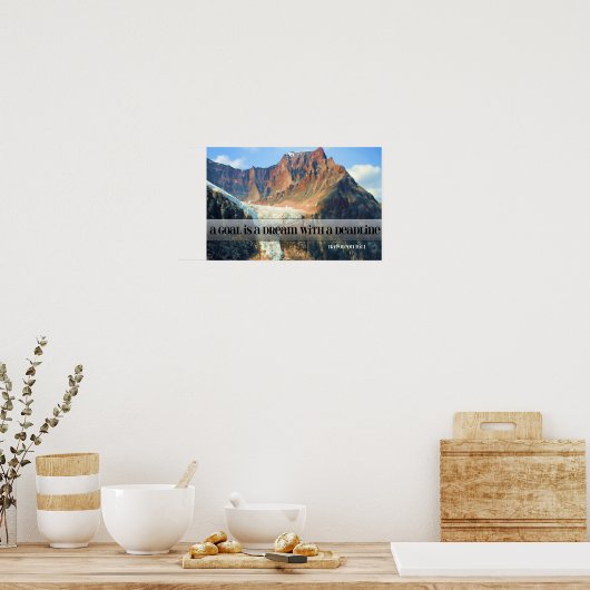Doel - een droom met een deadline poster (Keuken)