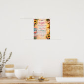 DOEL EN INSPIRERENDE STRANDPOSTER POSTER (Keuken)