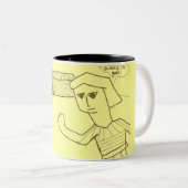 Doel en overwinning tweekleurige koffiemok (Voorkant rechts)