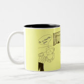 Doel en overwinning tweekleurige koffiemok (Links)