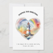 Doel en richting Positieve Affirmatie Kaart (Voorkant)