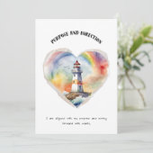 Doel en richting Positieve Affirmatie Kaart (Staand voorkant)