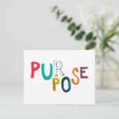 Doel: gebruik identiteitsplezier kleurrijke woordk briefkaart (Staand voorkant)