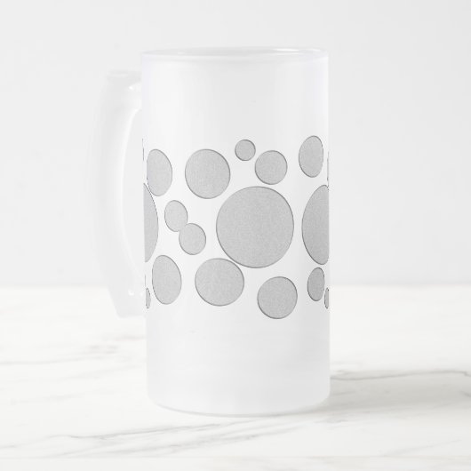 Doel, gekleurde cirkels matglas bierpul (Voorkant links)